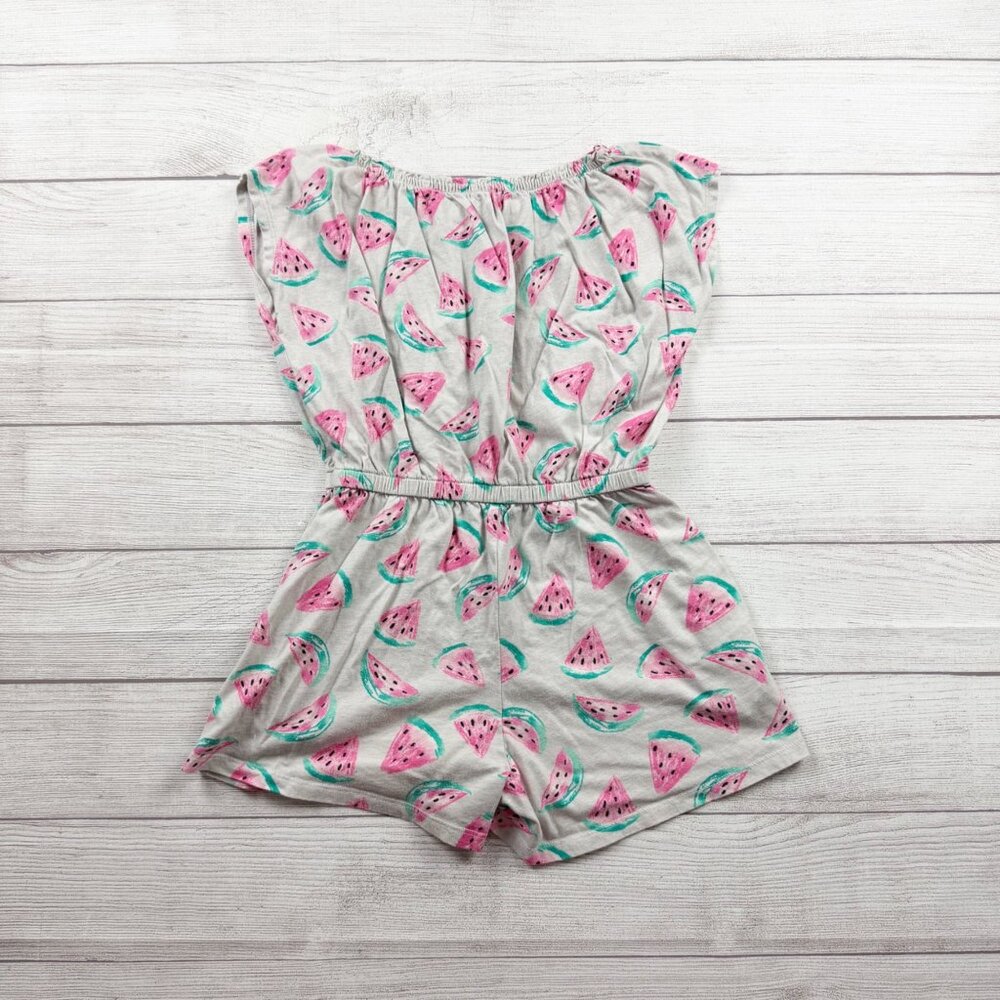 Old Navy Girls Romper Watermelon Print Off Shoulder One Piece Outfit XL 14-16 - Picture 3 of 3
